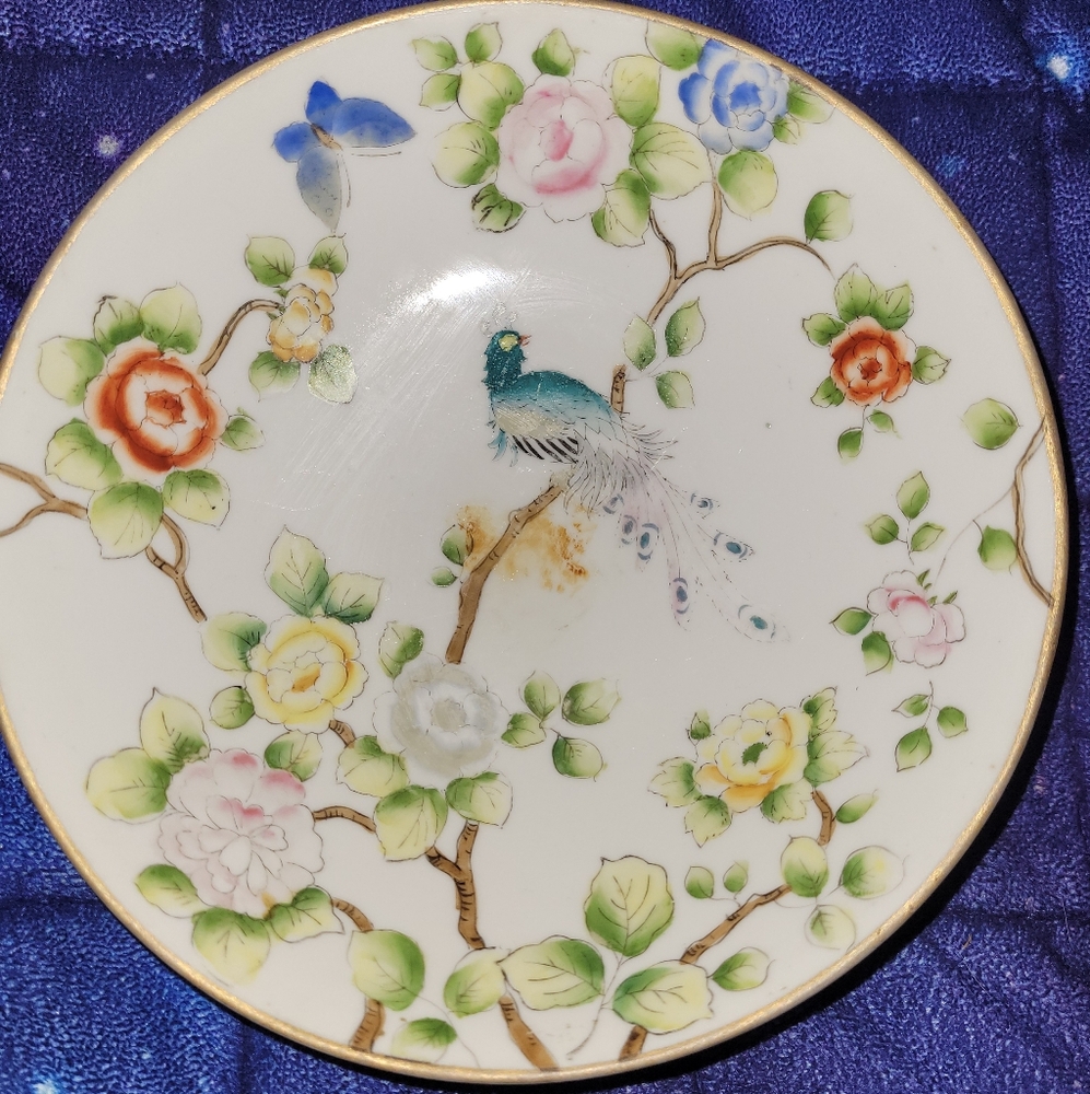 Asian hand painted bowl